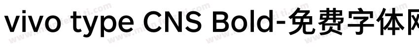 vivo type CNS Bold字体转换